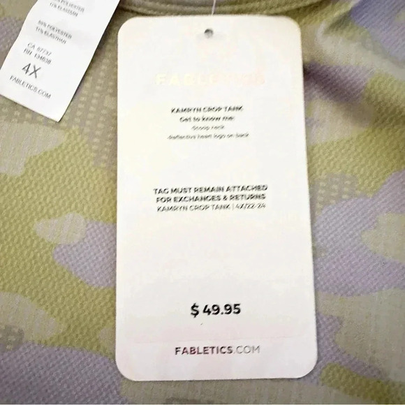 NWT Fabletics• Ressler Crop Tank size 4X - Picture 11 of 14